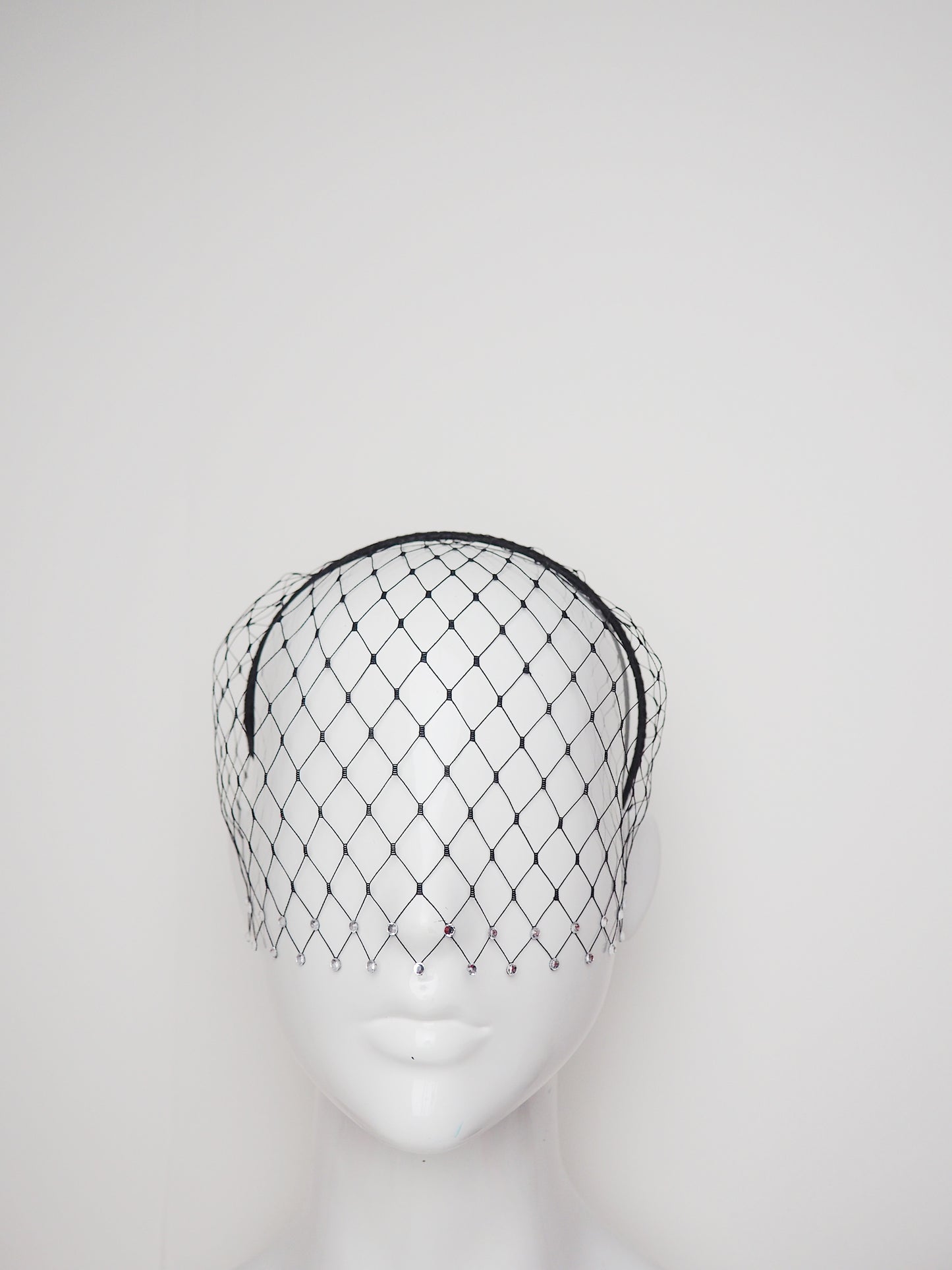 Gracie - Embellished merry widdow Veil - bottom row embellished