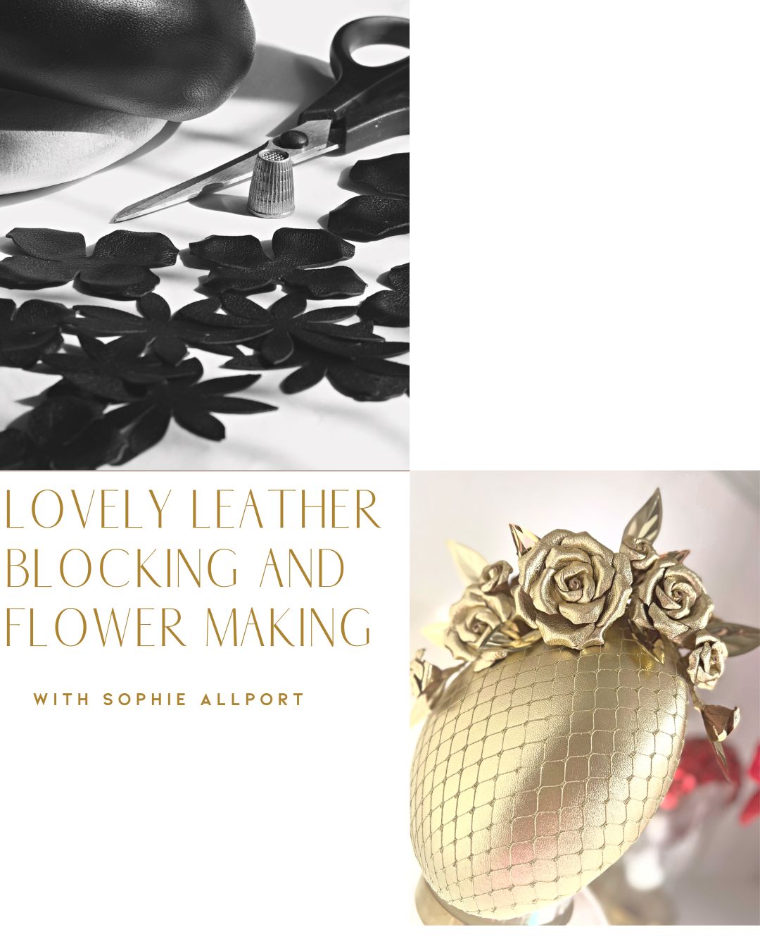 Millinery Mates (3 person) Masterclass in person (price per person $375)- 5 hour Lesson - Refreshments provided (Copy)