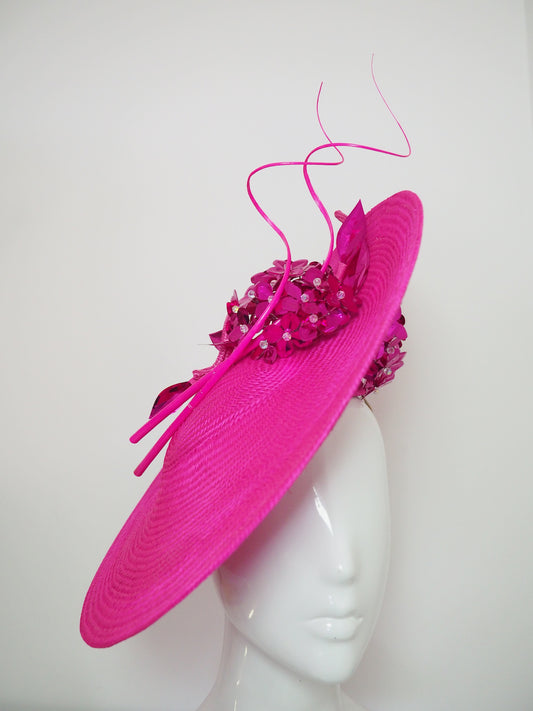 Hot Pink and Hydrangeas -  Hot pink * worn once in perfect condition