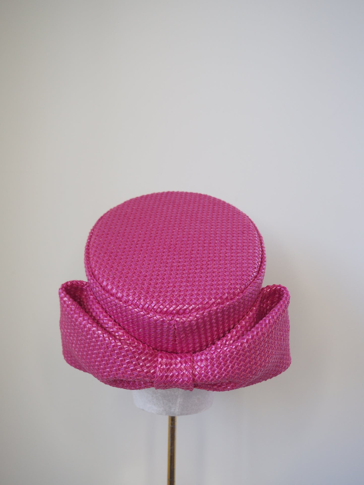 Jackie O- candy pink poly cotton weave with rear bow