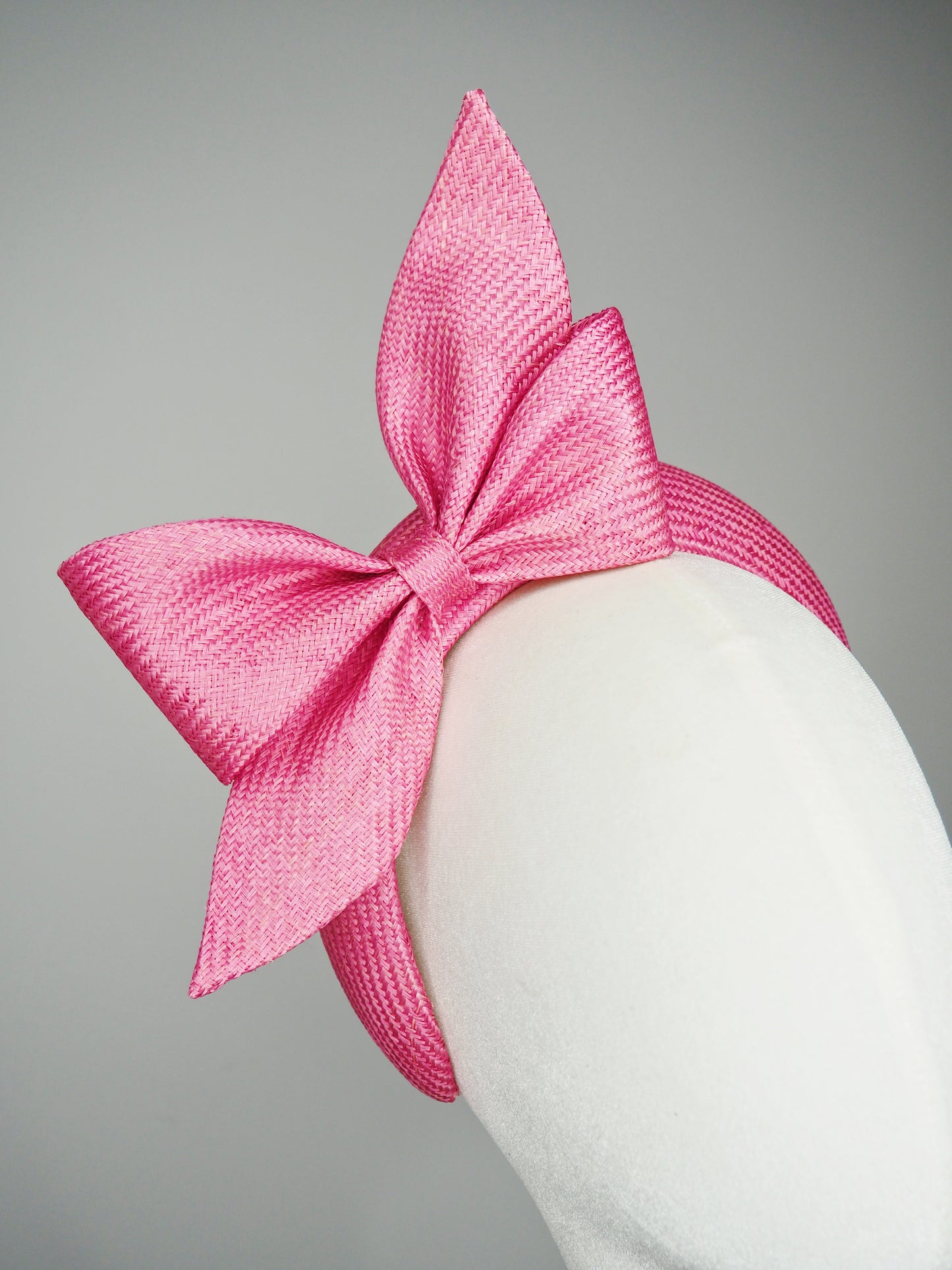 Tied in a bow - Candy pink 3D headband with petite bow
