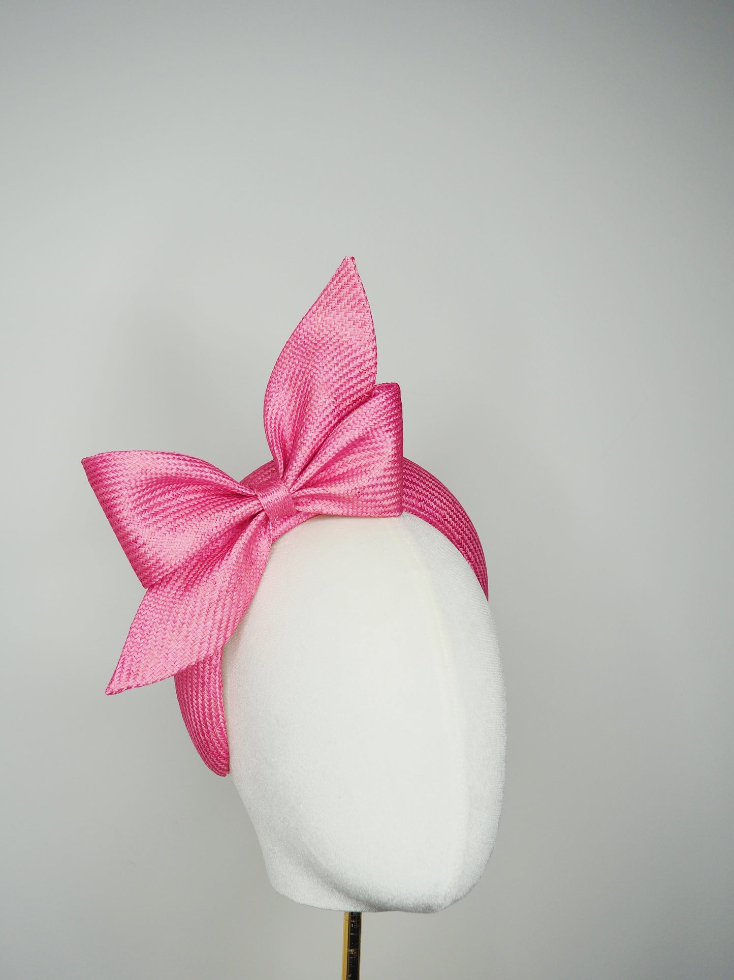 Tied in a bow - Candy pink 3D headband with petite bow