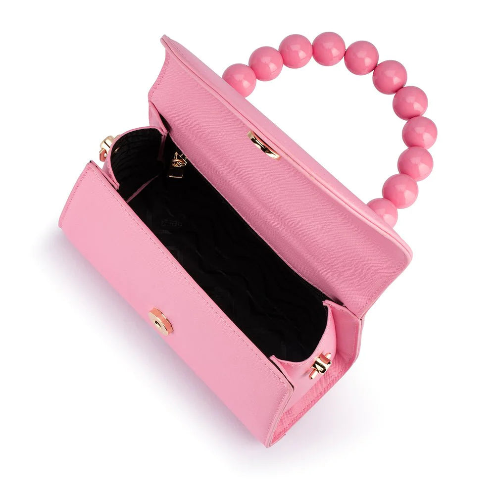 WENDY ACRYLIC BEAD BAG - PINK