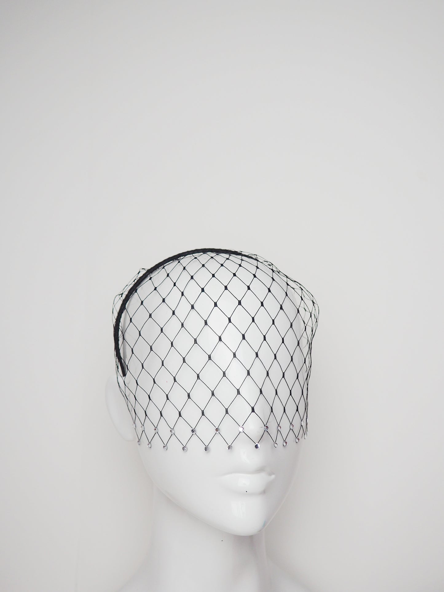 Gracie - Embellished merry widdow Veil - bottom row embellished