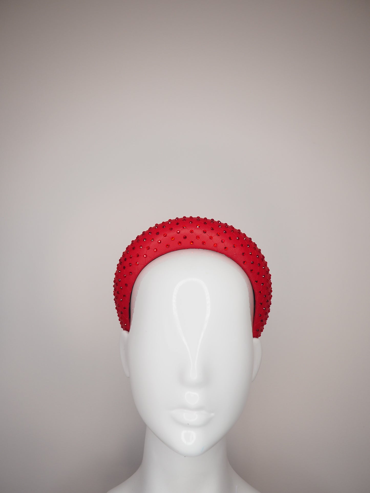Mia - Sparkle - Red leather with full crystal embellishment