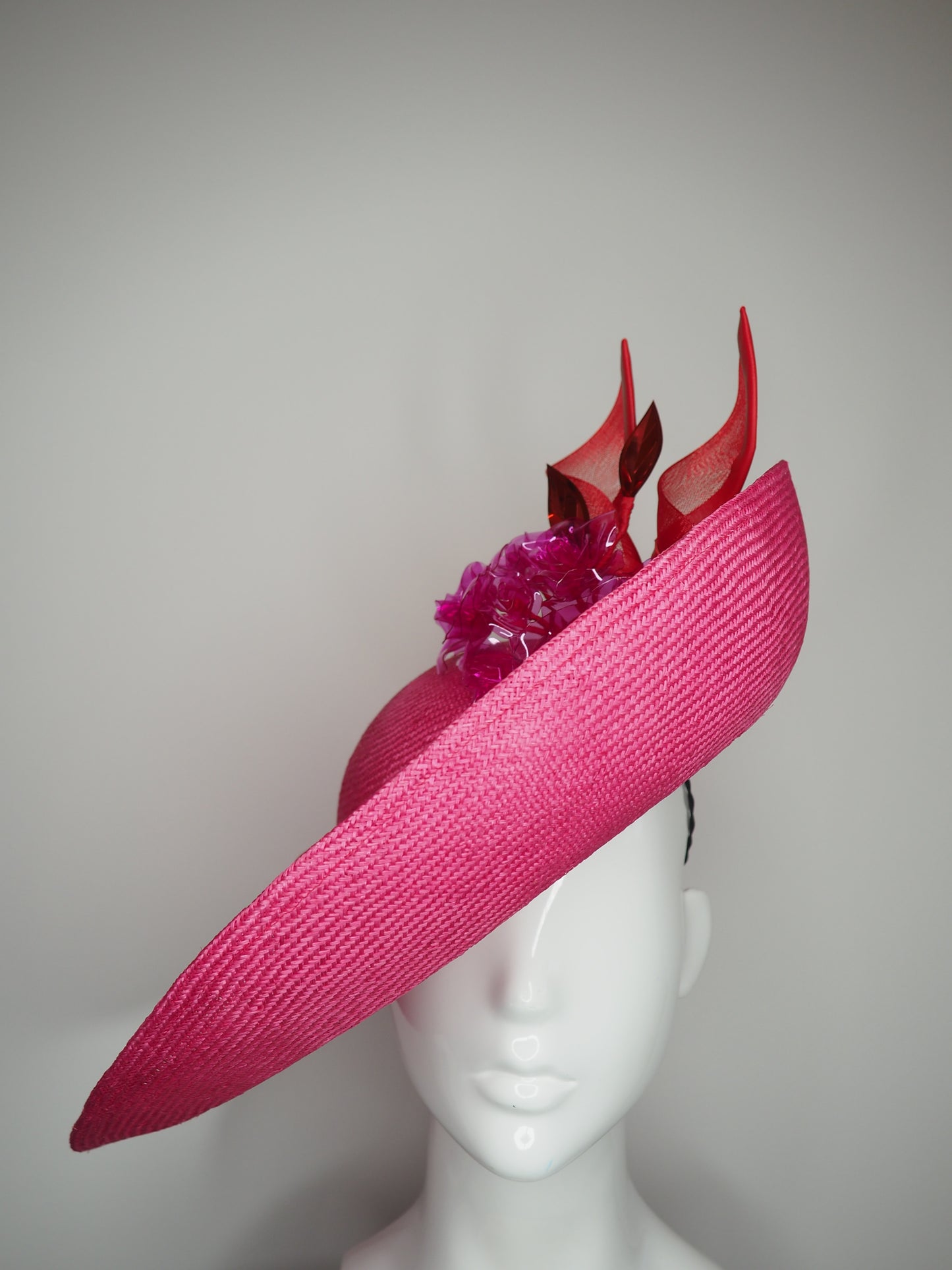 Rosie Girl - Garden Party Style upturned brim with removable headband.