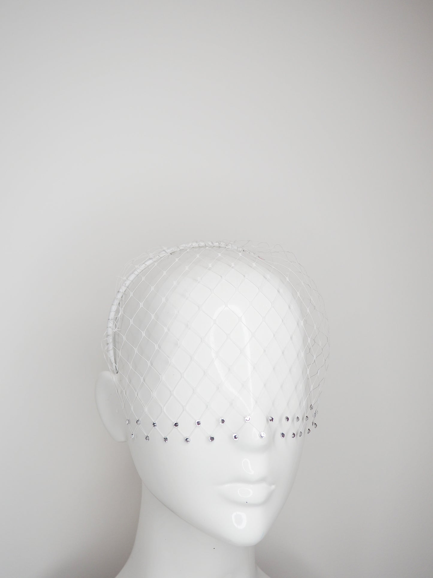 Gracie - Embellished merry widdow Veil - bottom row embellished