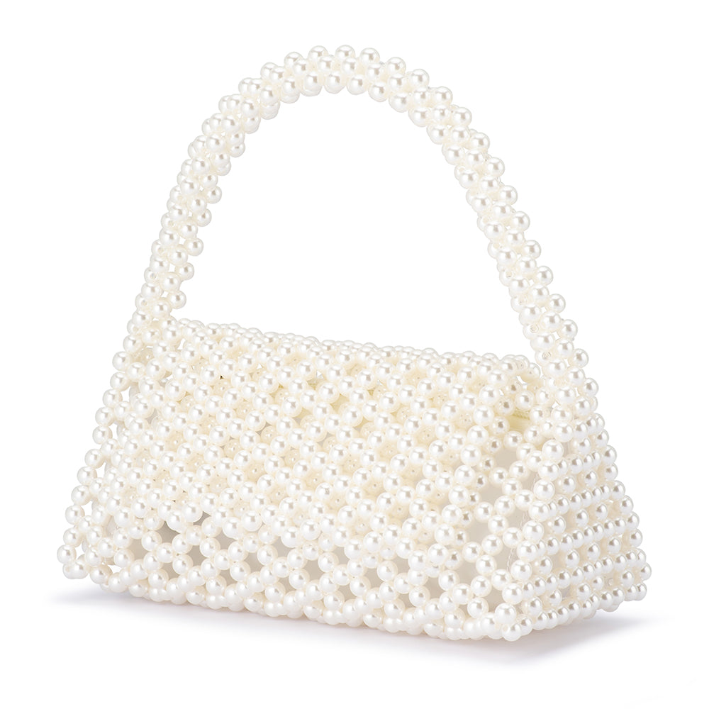 AMRITA BEAD TOP HANDLE - Pearl
