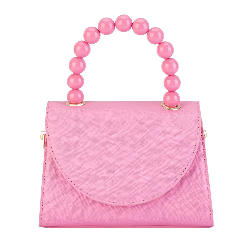 WENDY ACRYLIC BEAD BAG - PINK