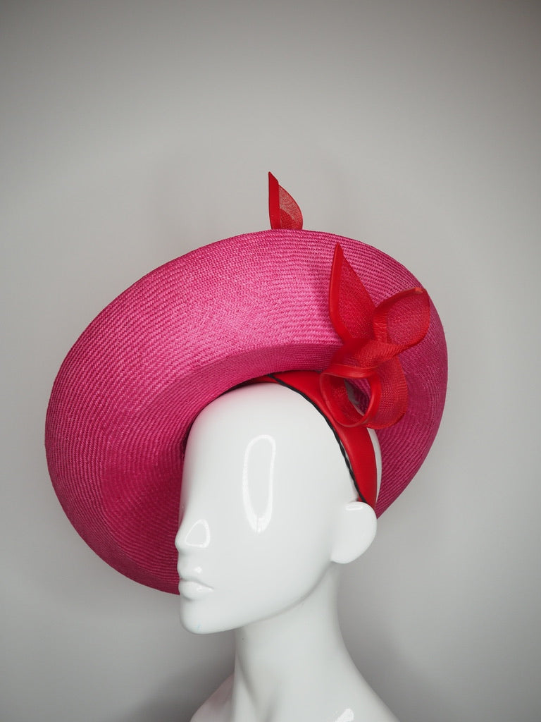 Rosie Girl - Garden Party Style upturned brim with removable headband.