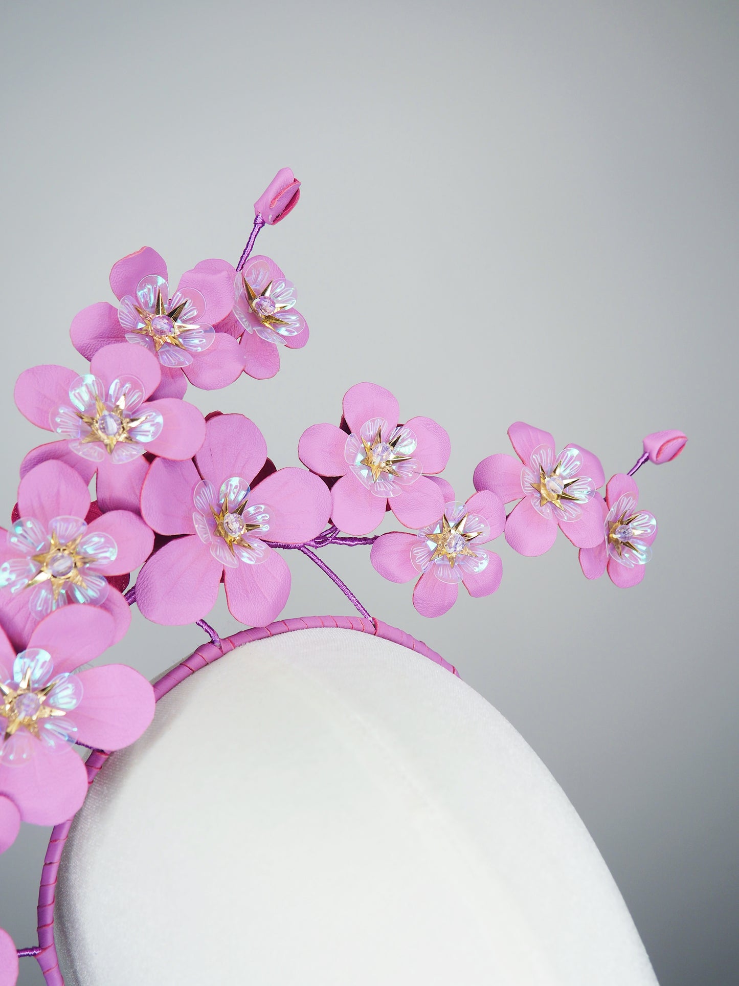 Lilac Blossom - Lilac cherry blossom vine headband