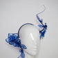 Shades of Blue - Blue crystoform Rose Vine swirl headband with quills