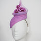 Purple Passion - Lavender purple leather Facehugger with crin swirl and rose detail.