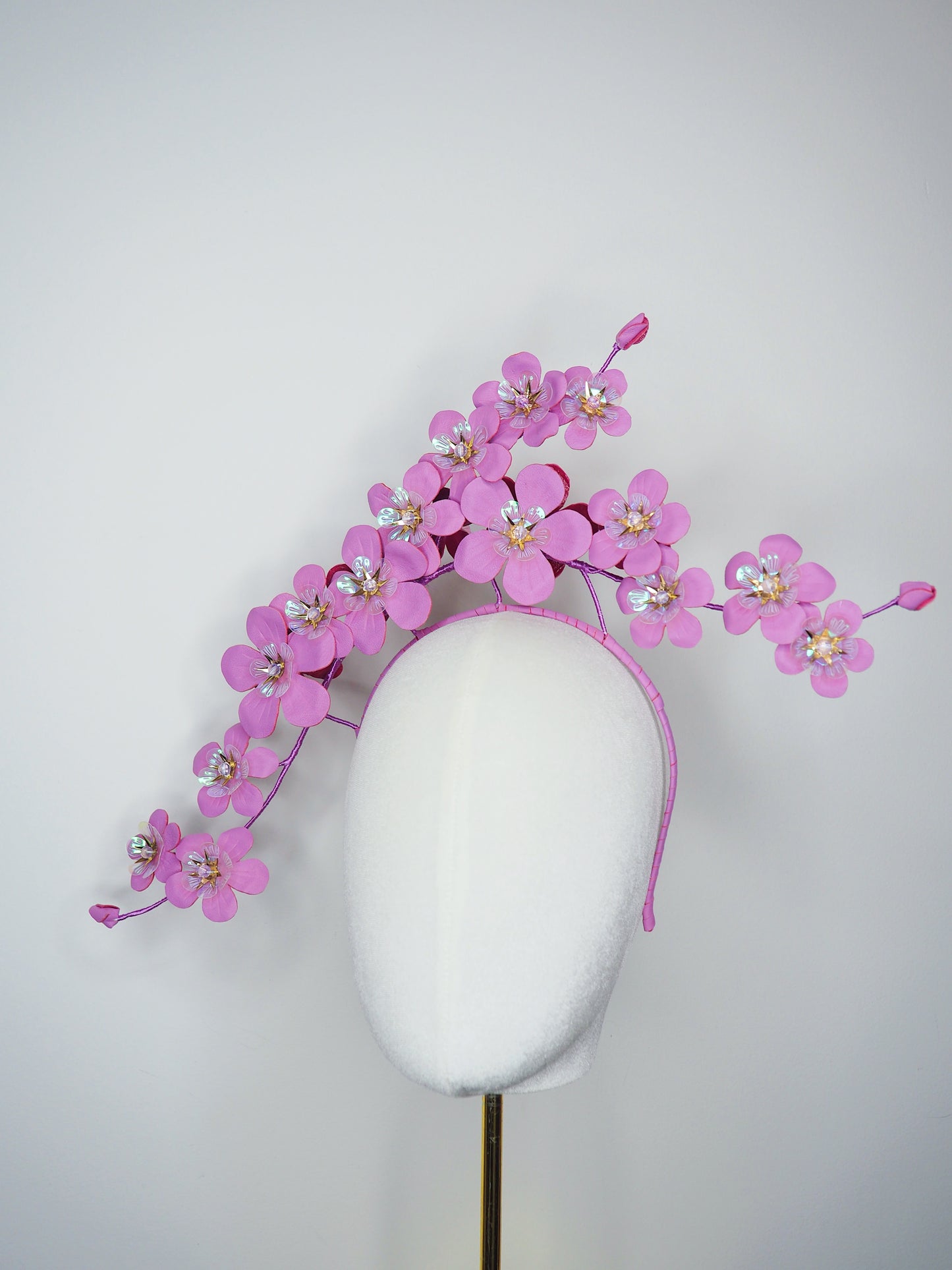 Lilac Blossom - Lilac cherry blossom vine headband
