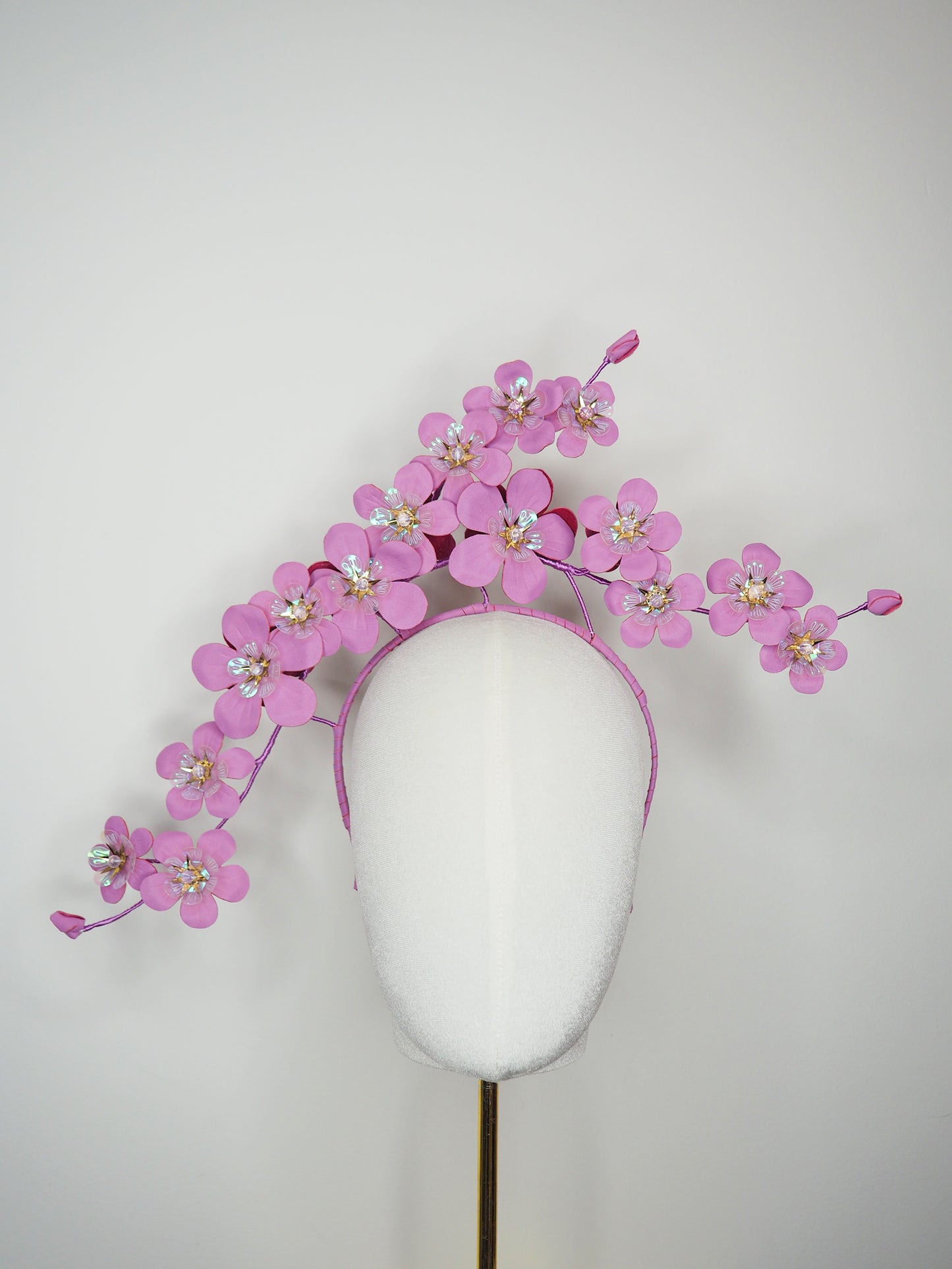 Lilac Blossom - Lilac cherry blossom vine headband