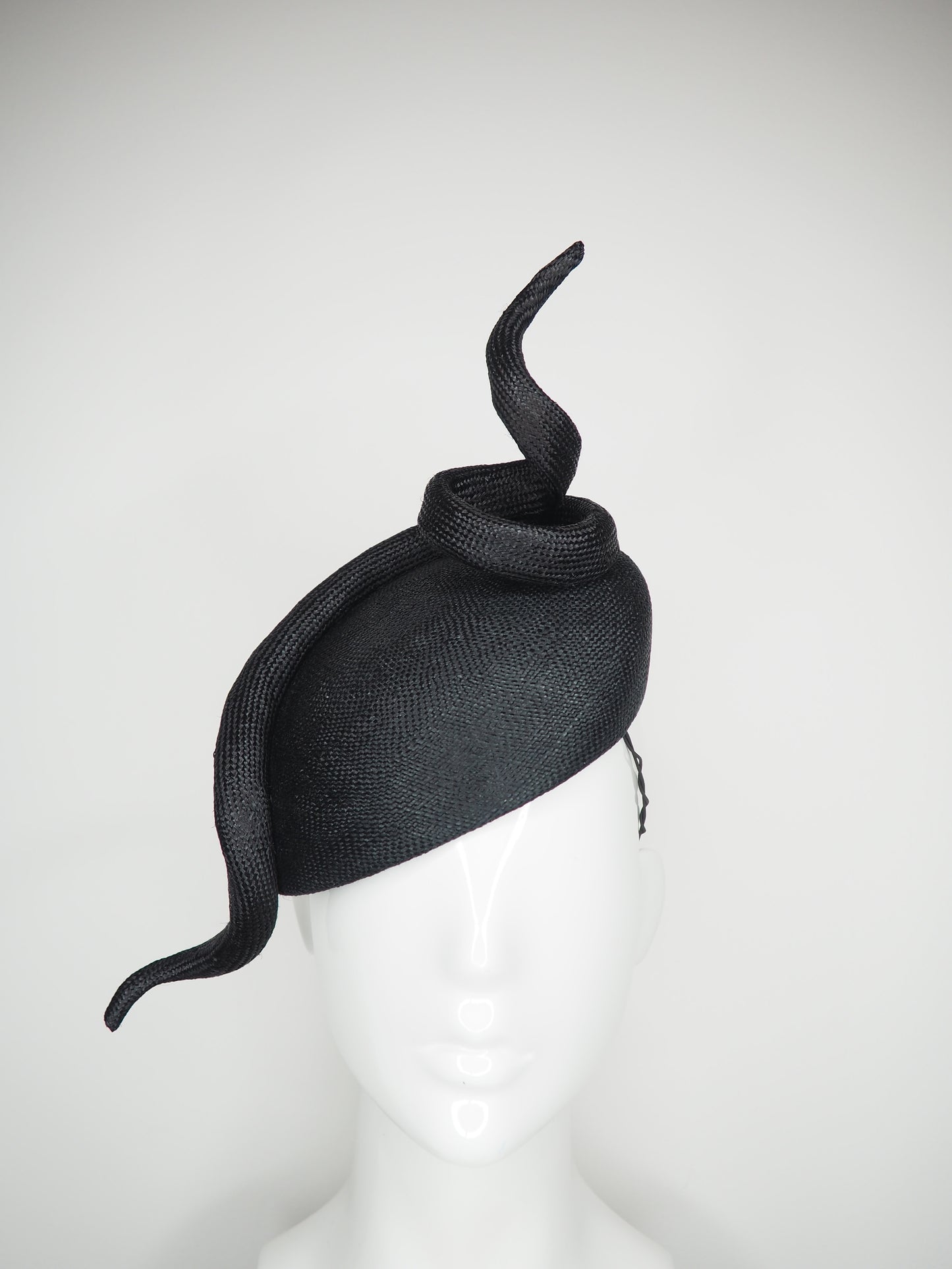 Elegant Miss - Black Straw Swirl