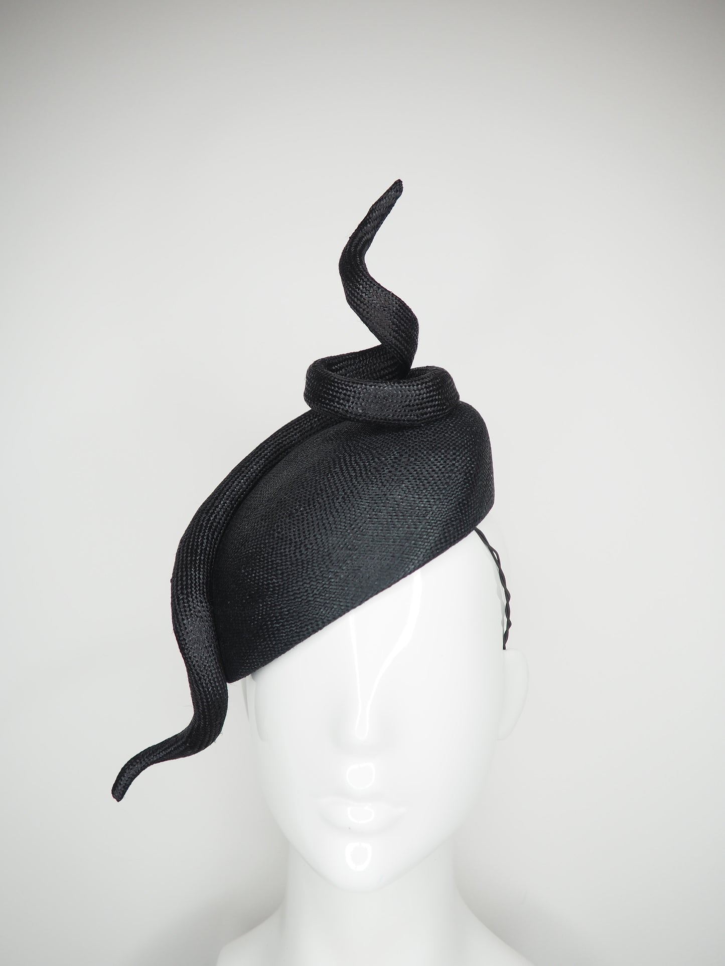 Elegant Miss - Black Straw Swirl