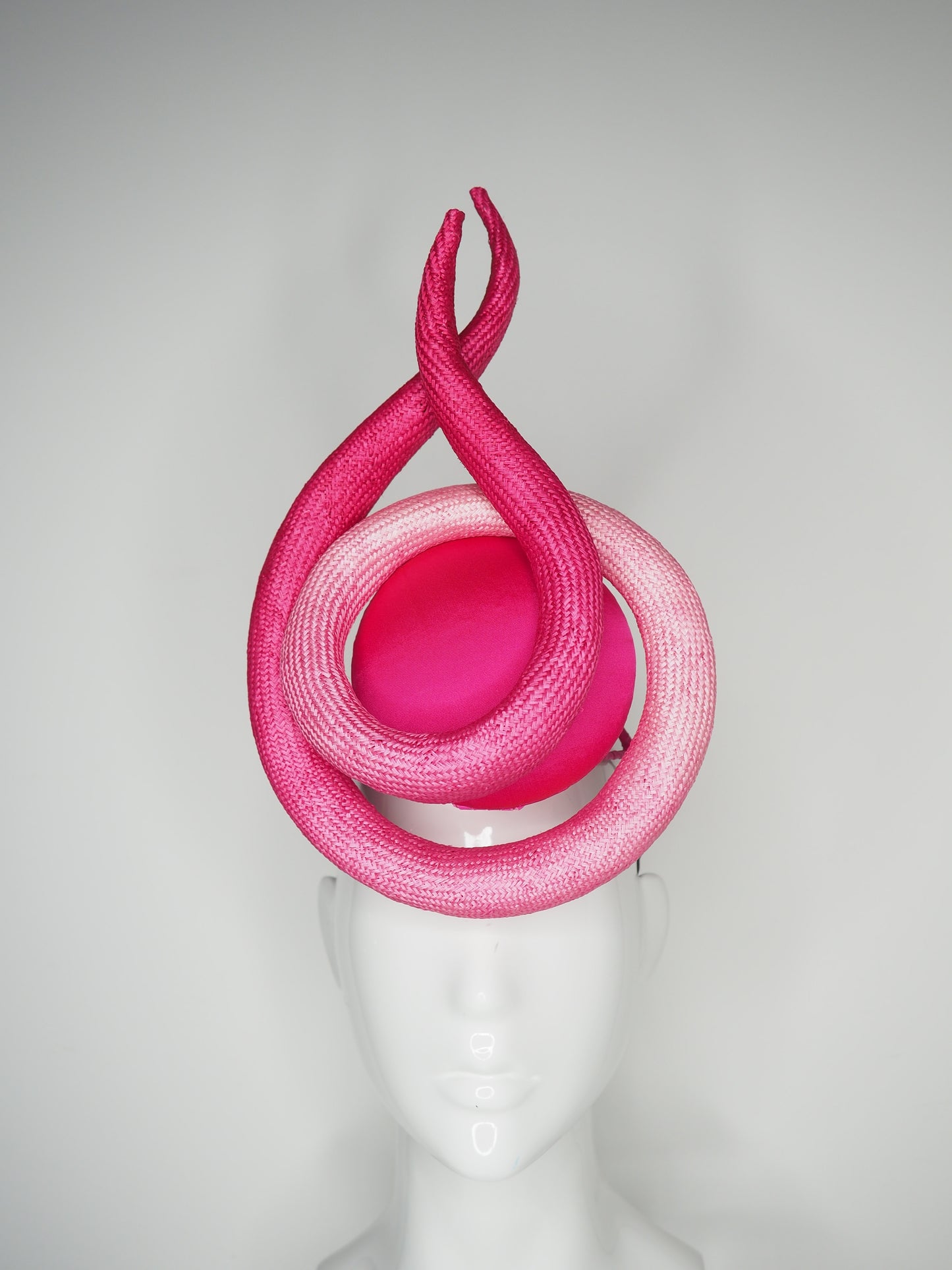 Oh la la Ombre - Pink petite percher with wired hand dyed ombre parissisal swirl