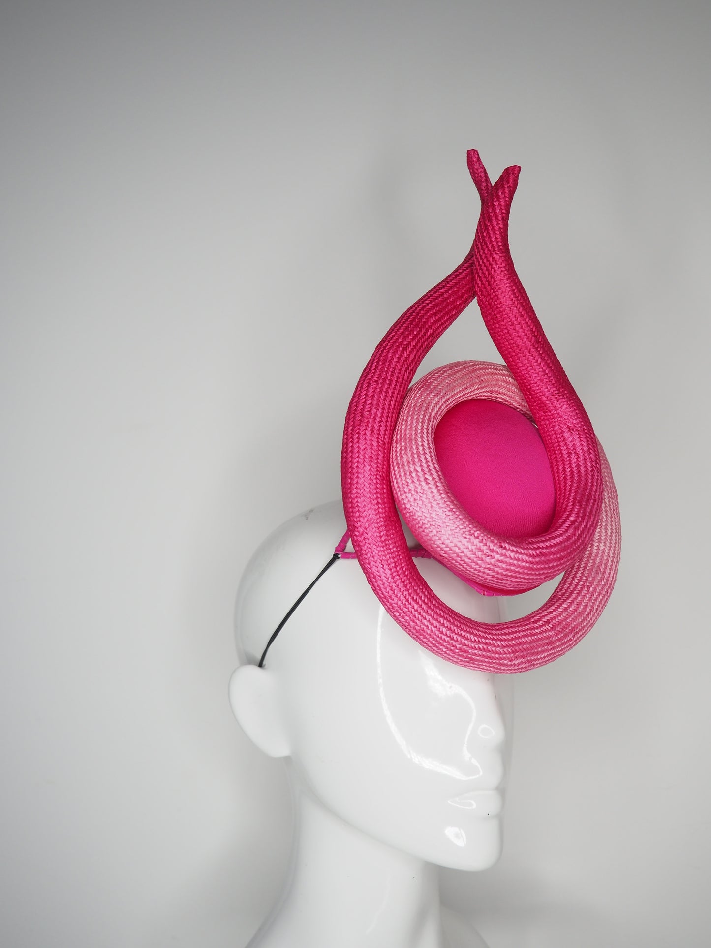 Oh la la Ombre - Pink petite percher with wired hand dyed ombre parissisal swirl