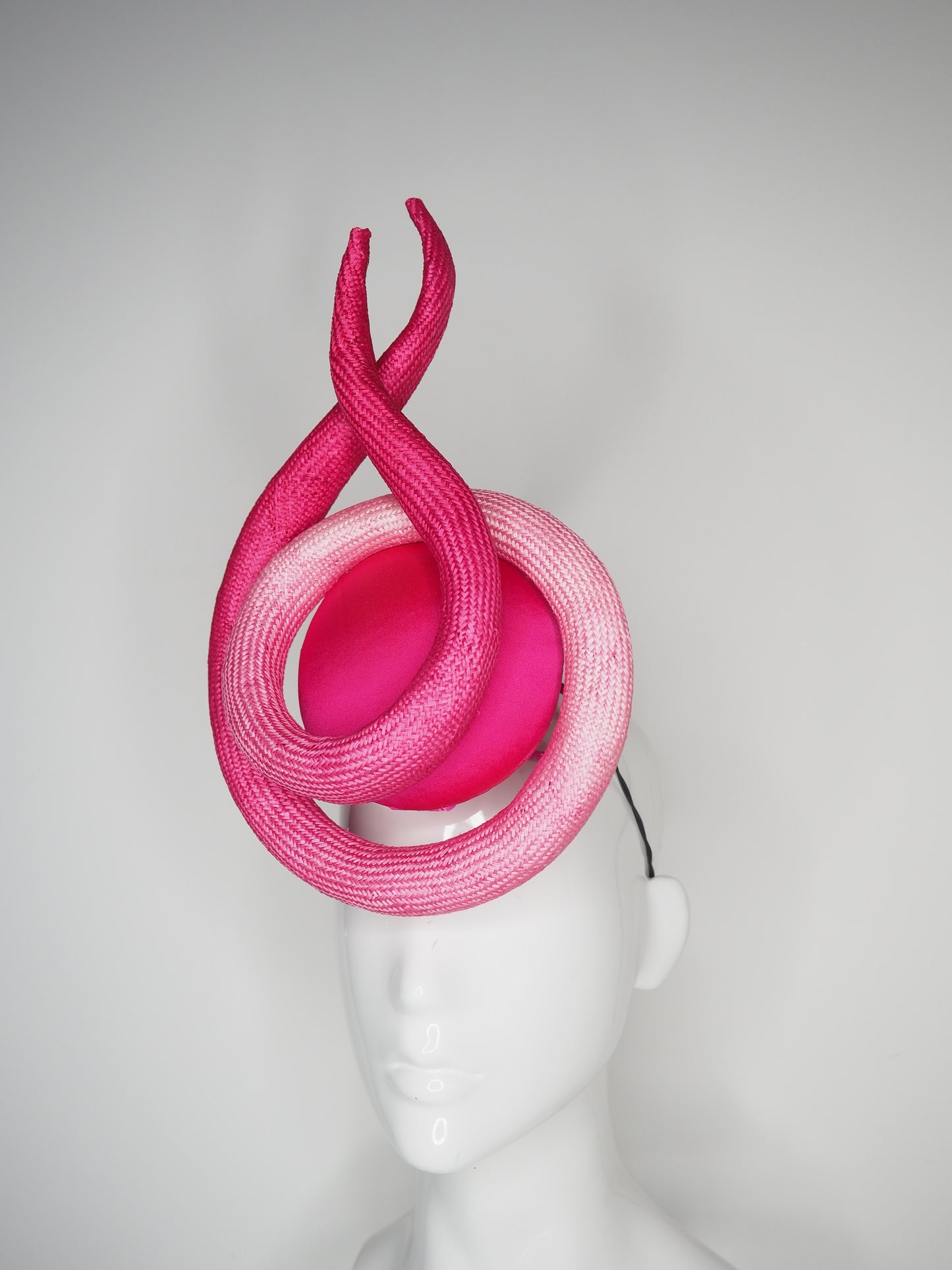 Oh la la Ombre - Pink petite percher with wired hand dyed ombre parissisal swirl