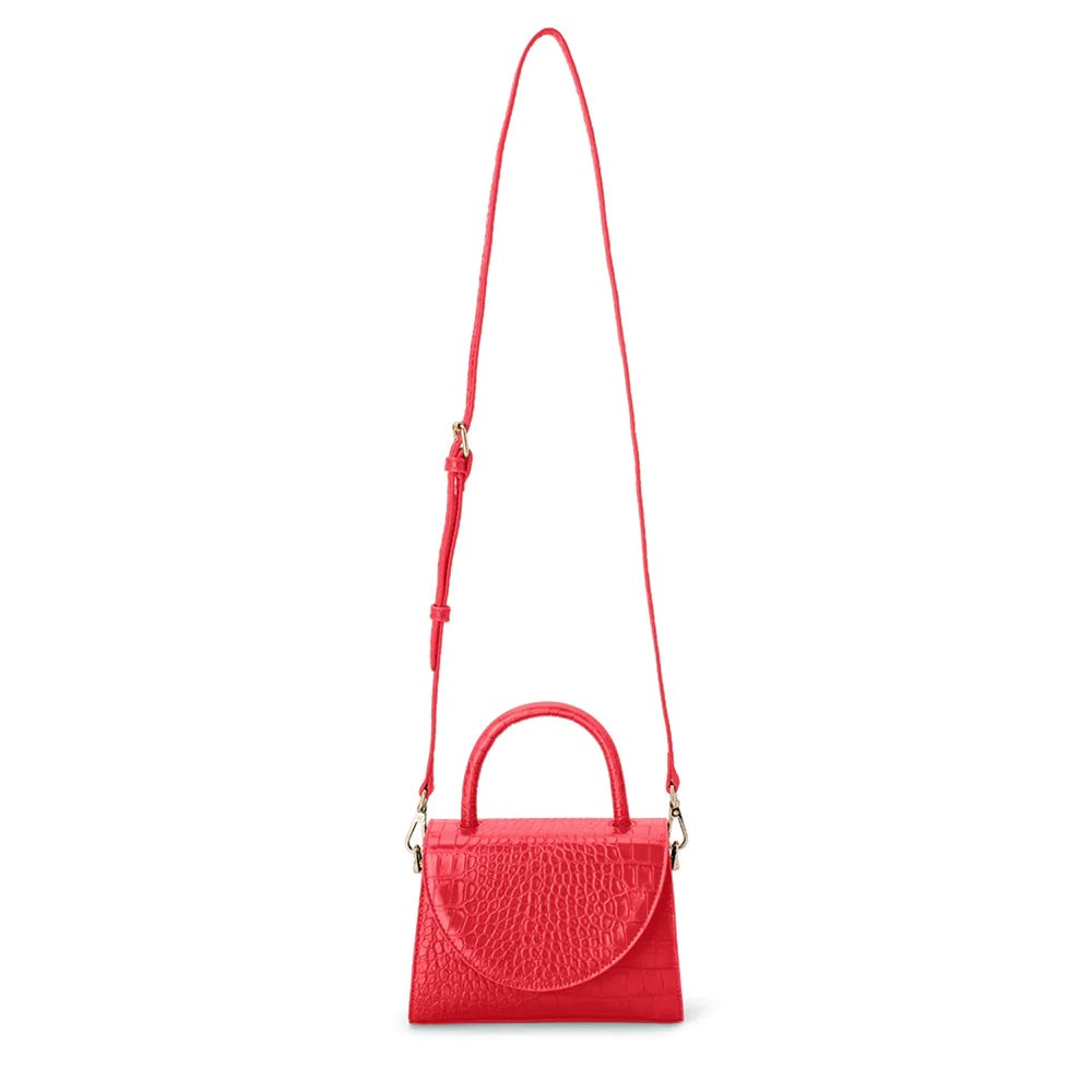 NADIA TOP HANDLE BAG - Red