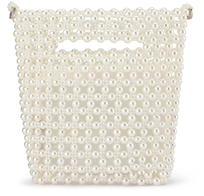 TILDA BEADED GRAB BAG - Pearl