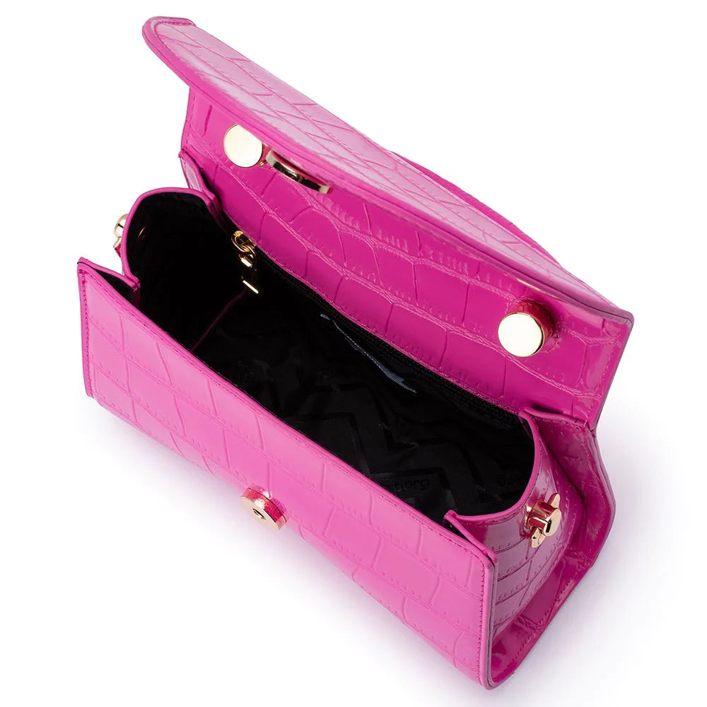 NADIA TOP HANDLE BAG - Fuschia