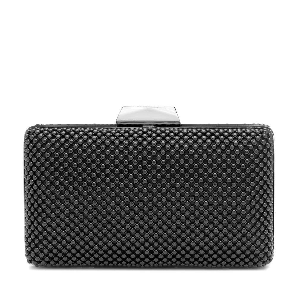 NATASHA BALL MESH CLUTCH - Black