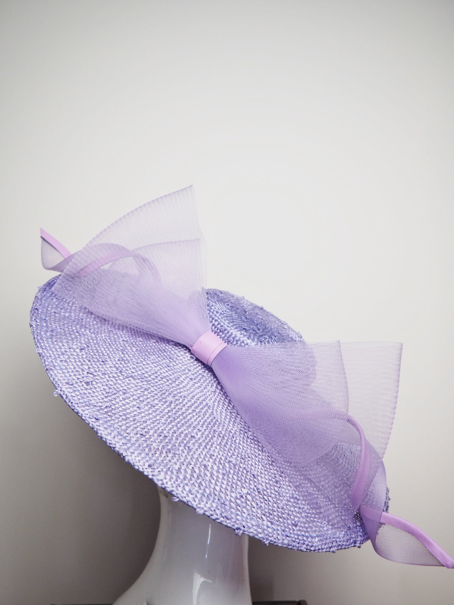 Lilac lady - Lilac Knotted Sloped Boater