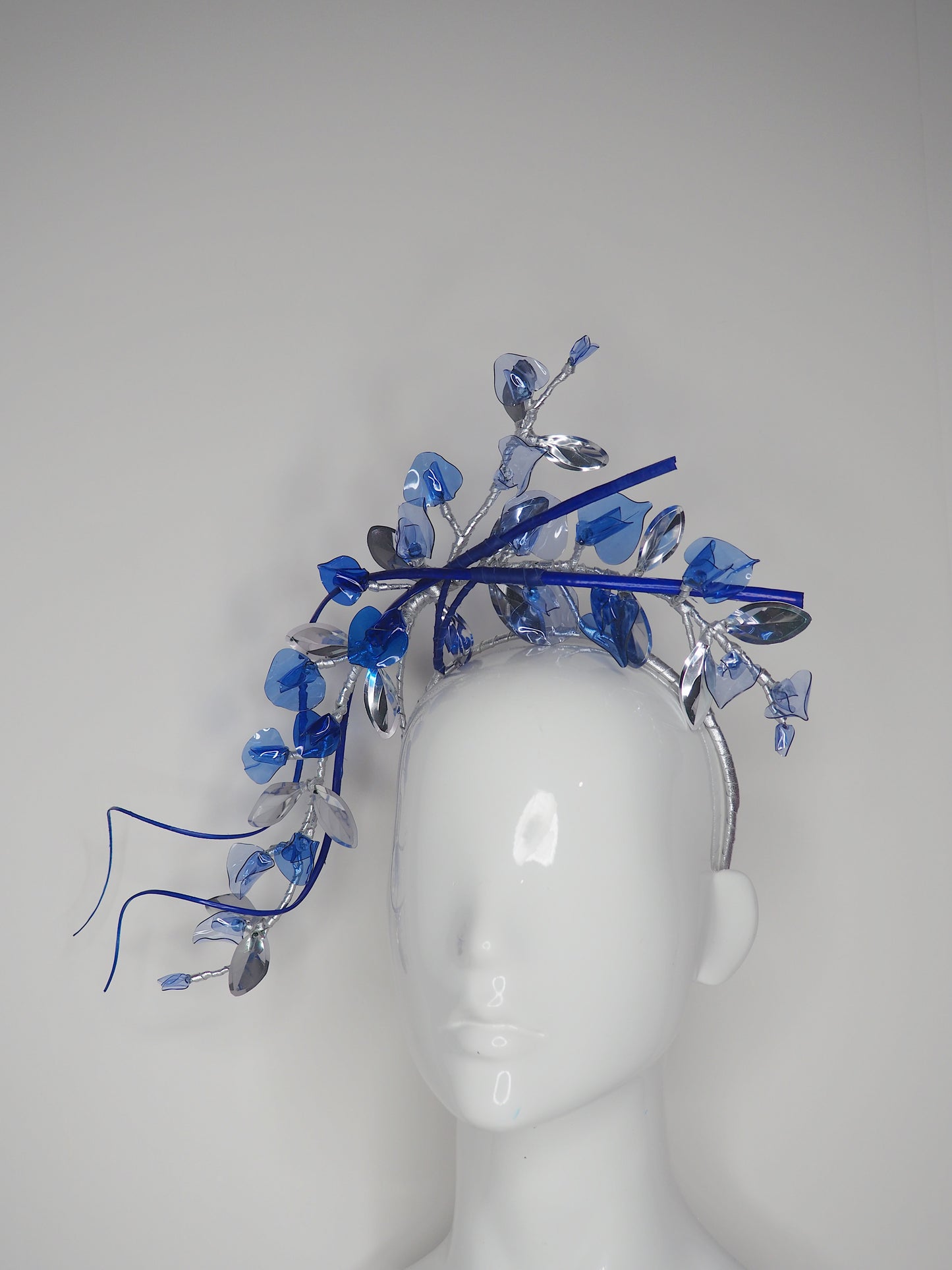 Windswept Sweet Pea - Translucent Sweet pea in Shades of blue with touches of silver