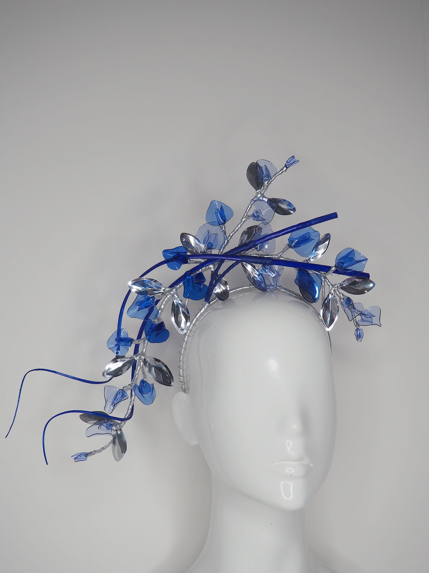 Windswept Sweet Pea - Translucent Sweet pea in Shades of blue with touches of silver