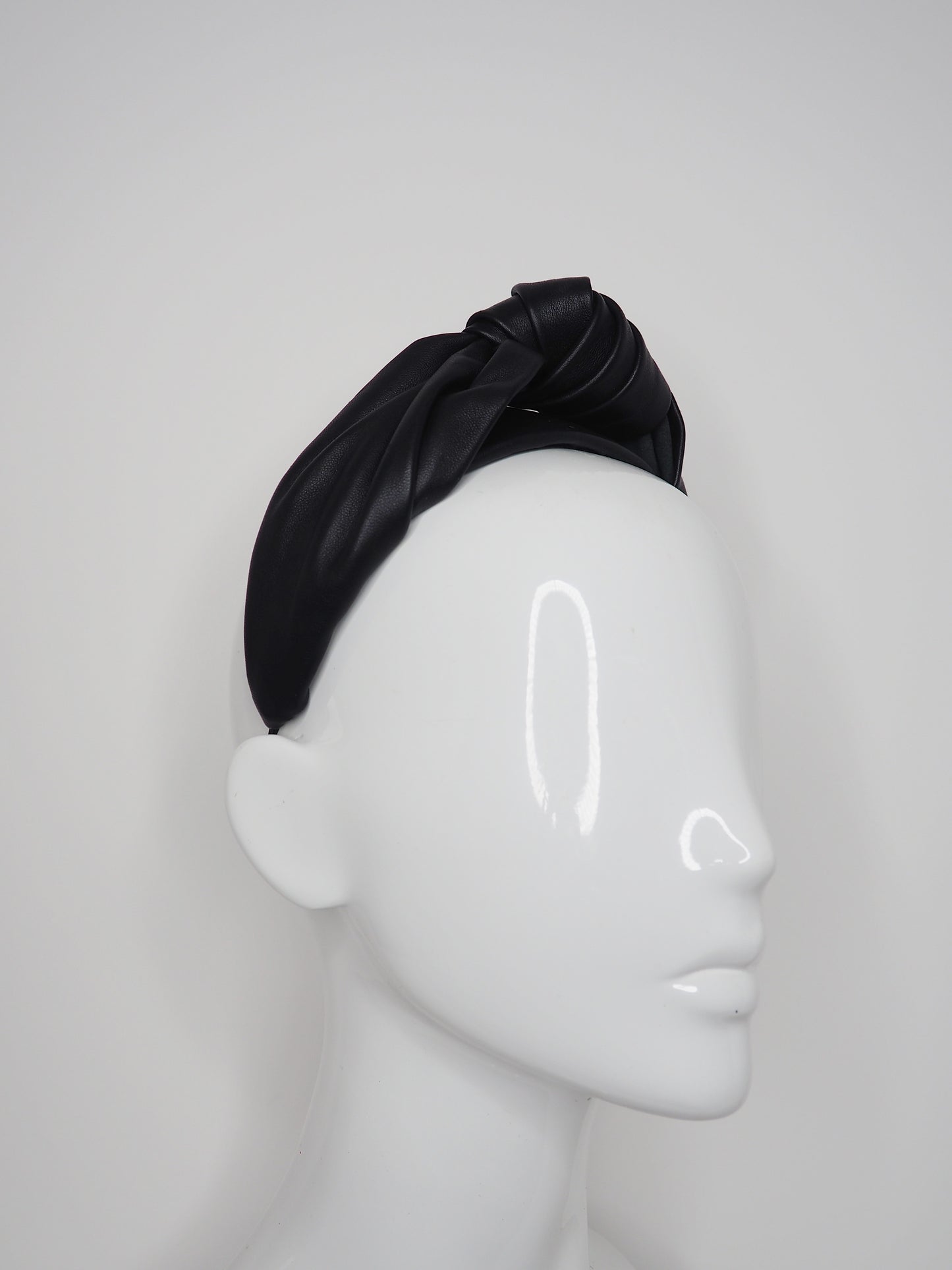 Turban - Black leather