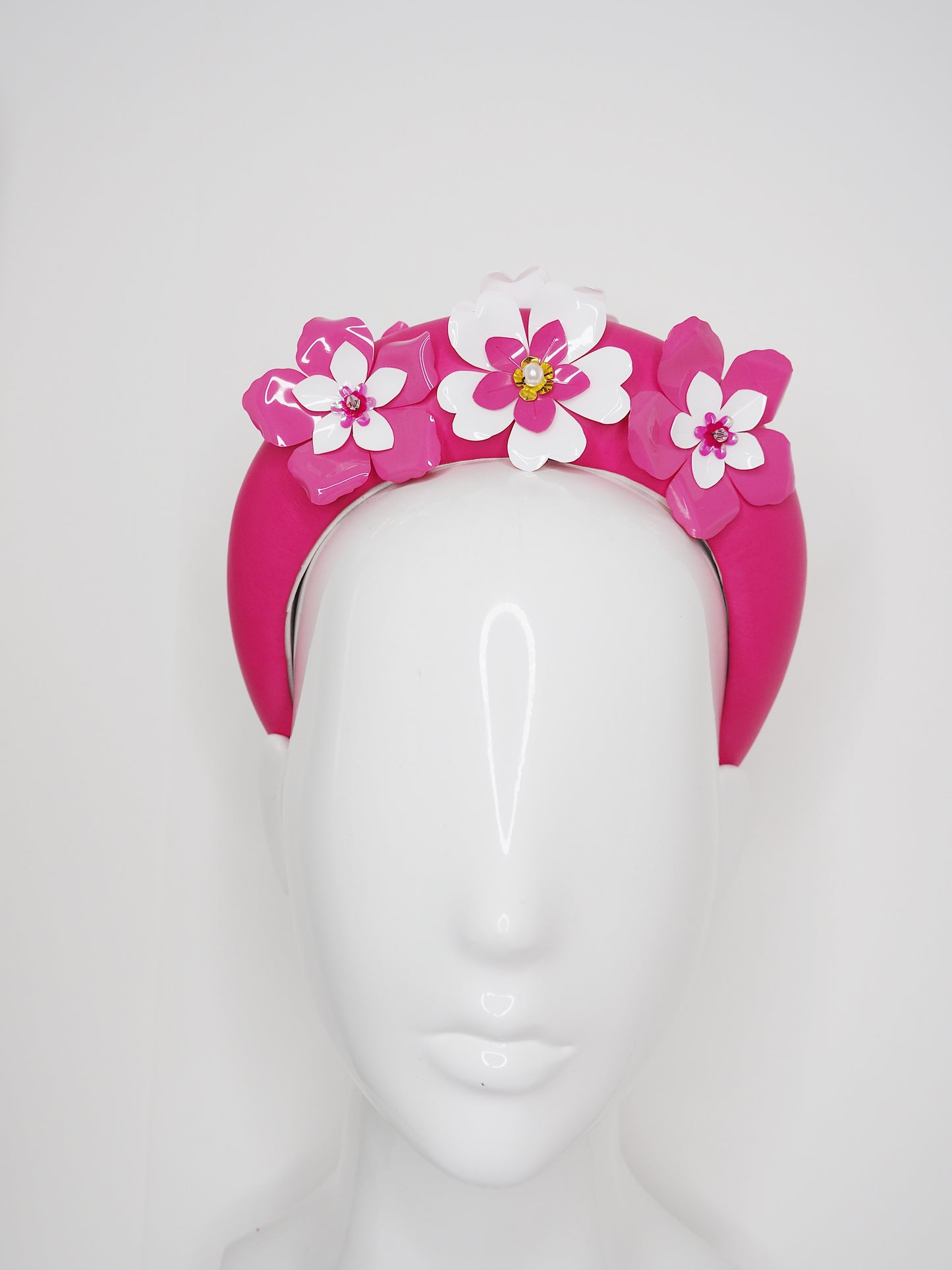 Mia - Pink Floral 3D headband