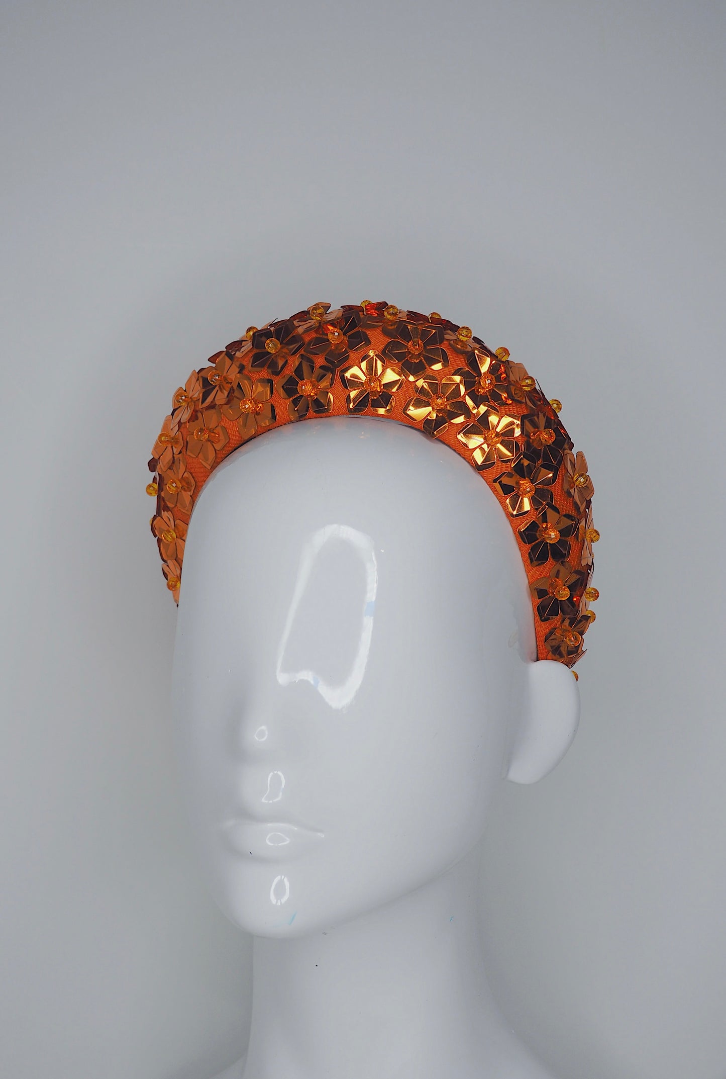 Shimmer and Shine - Mia sequinned headband - Orange straw