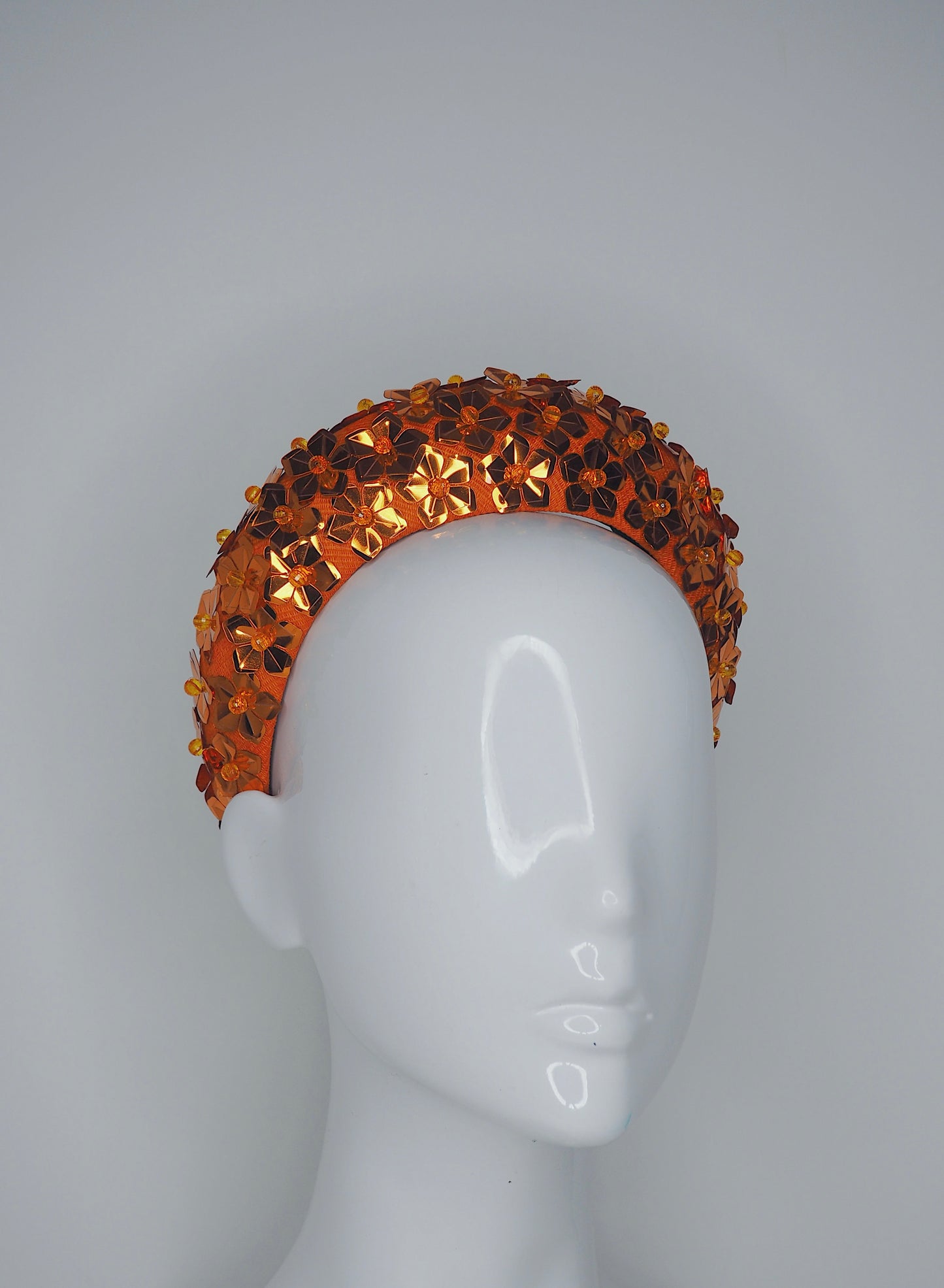 Shimmer and Shine - Mia sequinned headband - Orange straw