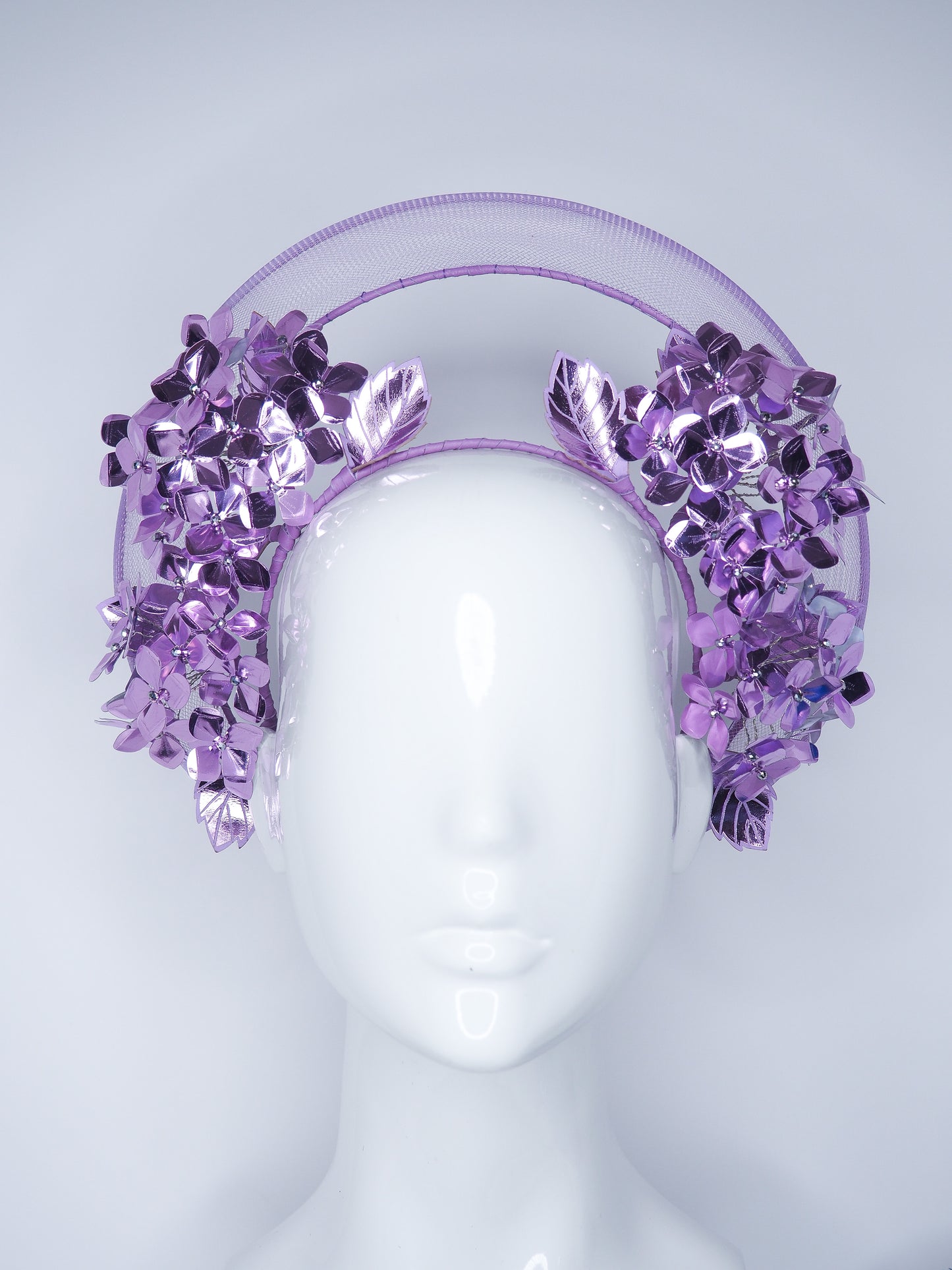 Lovely Lilac - Hydrangea wired Halo headpiece