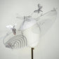 Dancing Dragonflies - Sculptural crystoform brim inspired by dragonflies dancing across shimmering water.