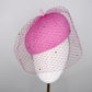 Candy  Beret - Candy pink tweed beret