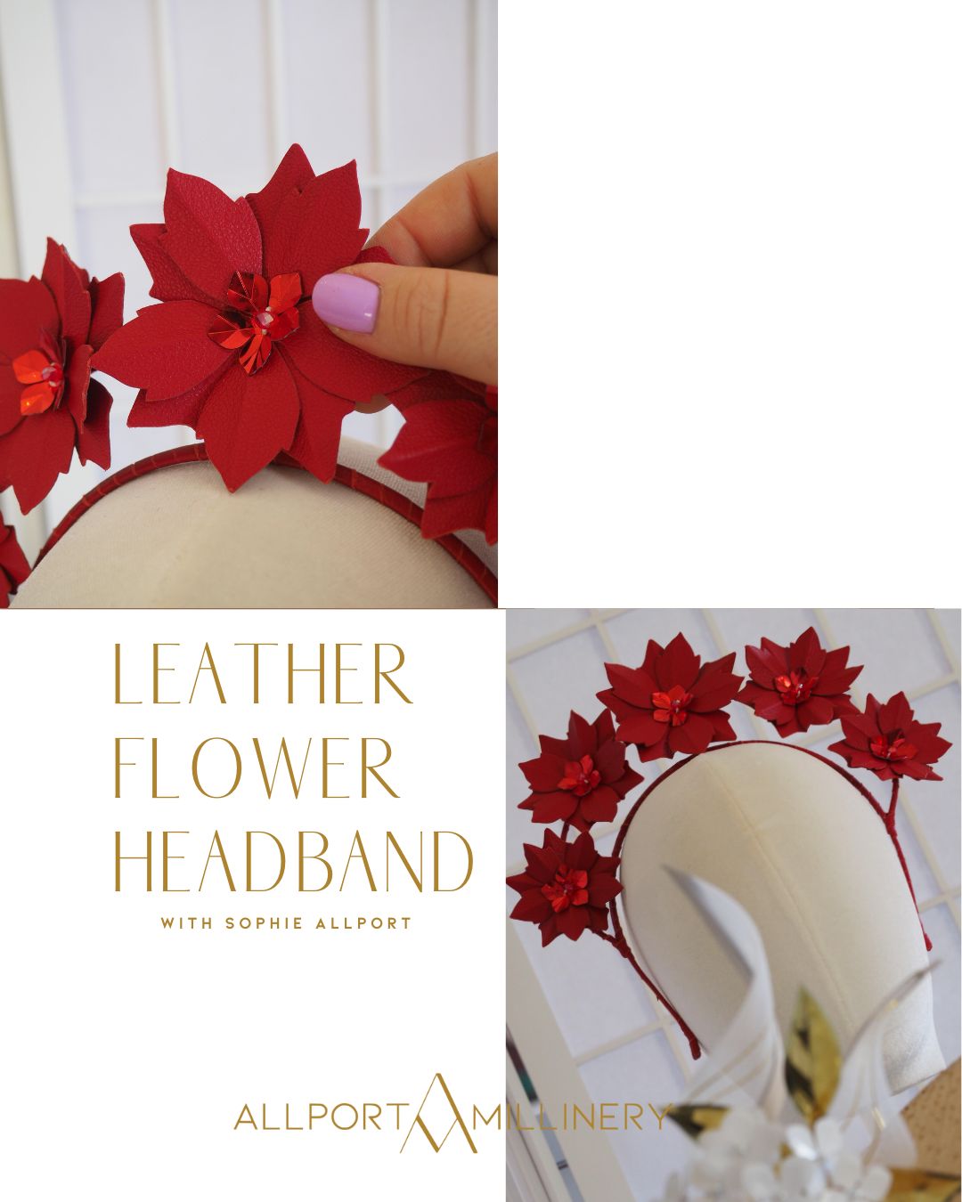 Millinery Mates (4 person) Masterclass in person (price per person $350)- 5 hour Lesson - Refreshments provided (Copy) (Copy)