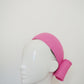 Vintage Barbie - Soft candy pink rounded pillbox with inlay detail and bow.