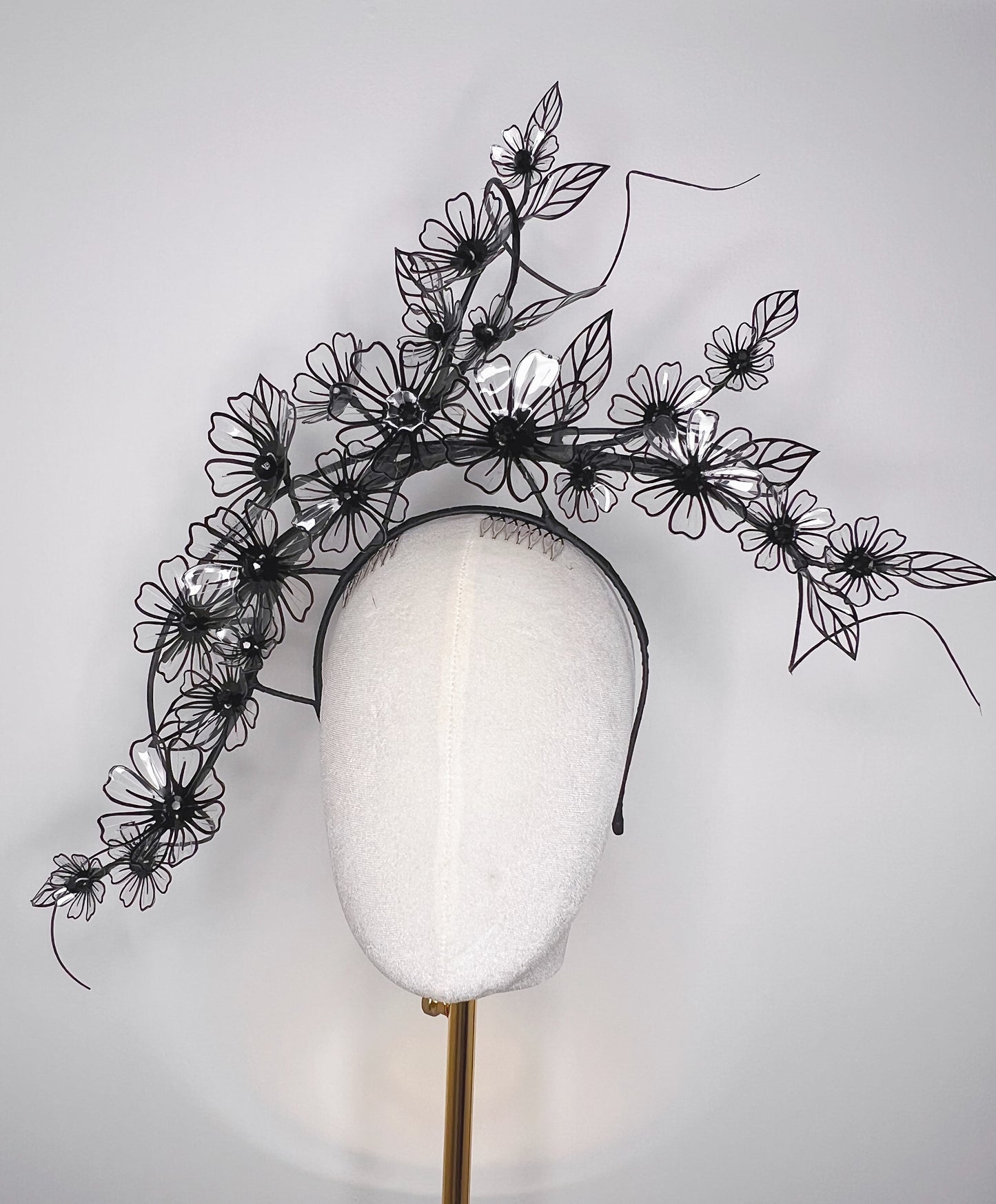 Midnight Daisy Dance - Daisy Crystoform headband
