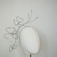 Crystal clover - wired crystal clover buds on a metallic wired headband