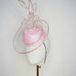 Belle Époque - pastel pink pillbox featuring a floating crystal rose surrounded by sculptural crystoform metallic swirls.