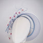 Blossoms in the breeze - Hand-tooled silk cherry blossoms on a crinoline wraparound headband