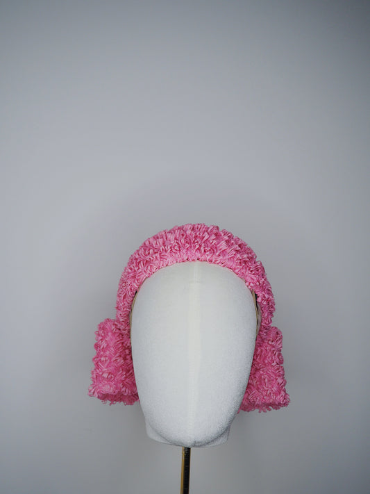 Pink Perfection - Candy pink rear-facing Jackie O style pillbox
