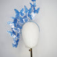 Dancing Wings - A graceful cascade of blue butterflies that appear to float effortlessly around the face.