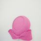 Vintage Barbie - Soft candy pink rounded pillbox with inlay detail and bow.