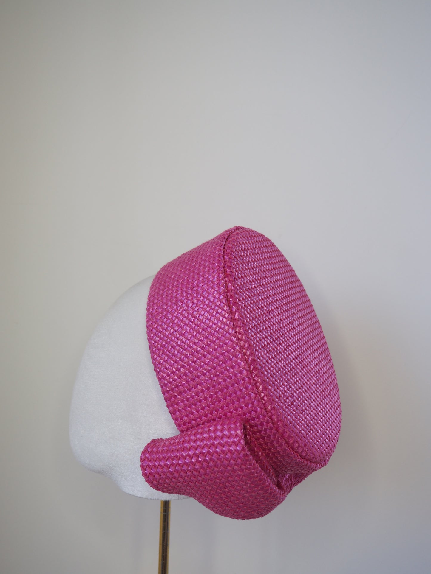 Jackie O- candy pink poly cotton weave with rear bow