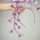 Purple Reign - Lilac and pink headband with a cascading array of fuschia flowers in subtle lilac, pink and oppalescent white
