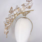 Butterflies and bees - gold crystoform headpiece